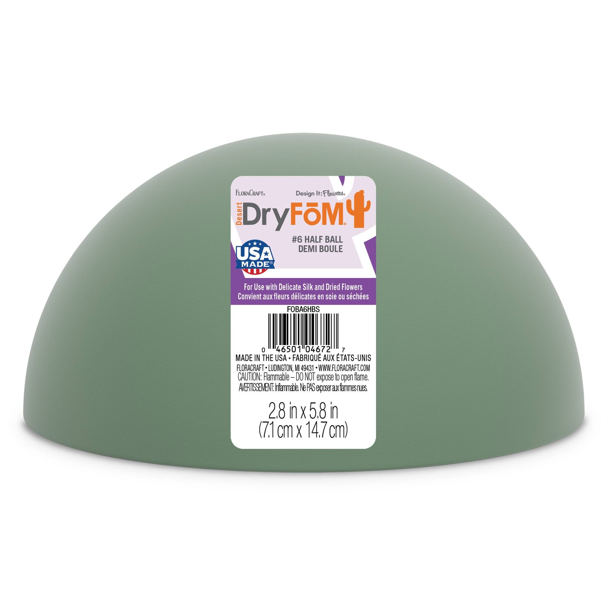 FloraCraft® Floral Desert DryFōM Green Half Ball